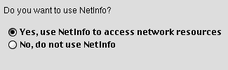 NetInfo Question Panel