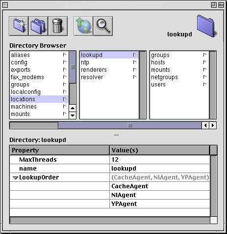 NetInfoManager: lookupd configuration